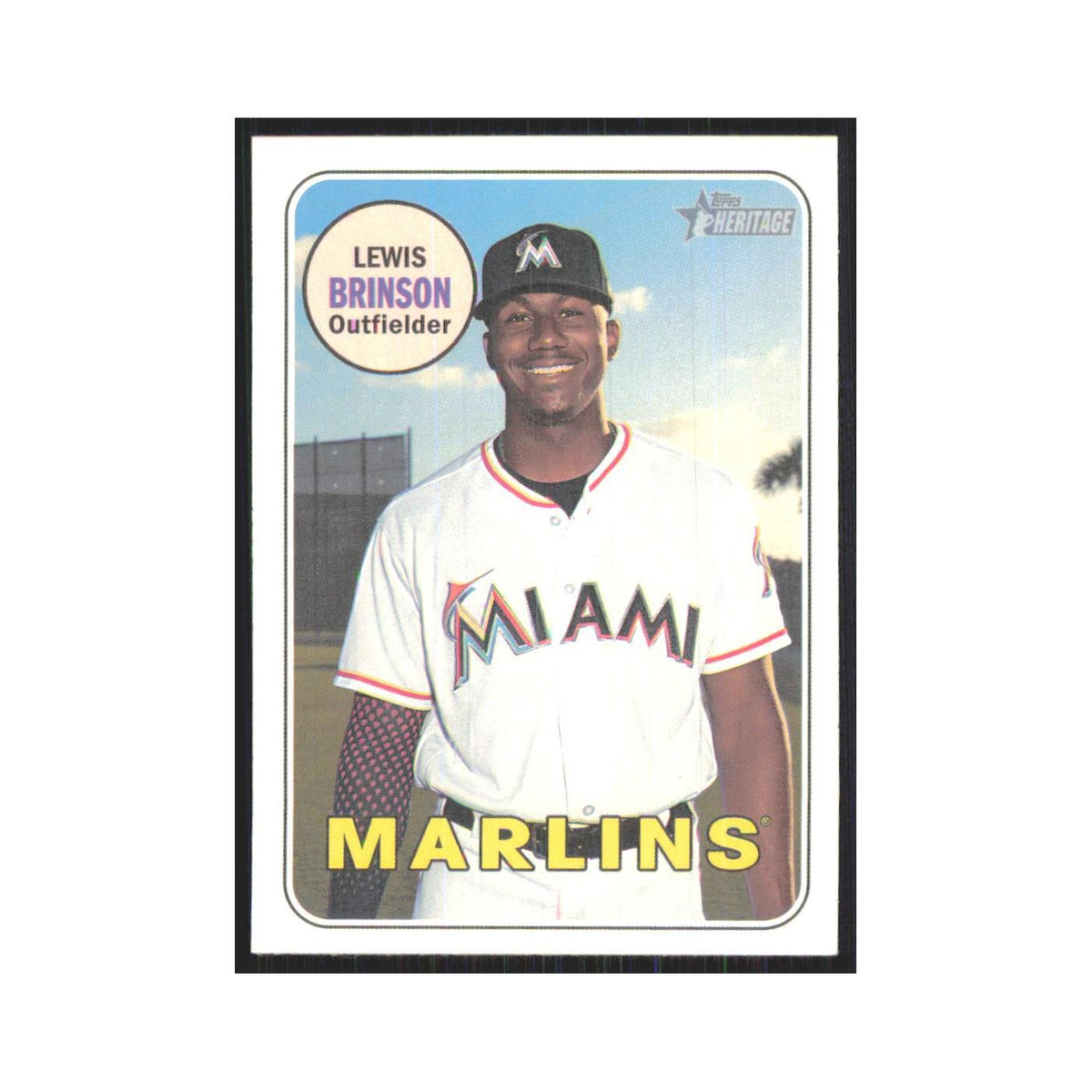 2018 Topps Heritage Lewis Brinson Marlins #722