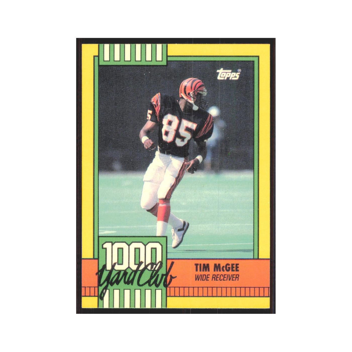 1990 Topps 1000 Yard Club Tim McGee Bengals #15