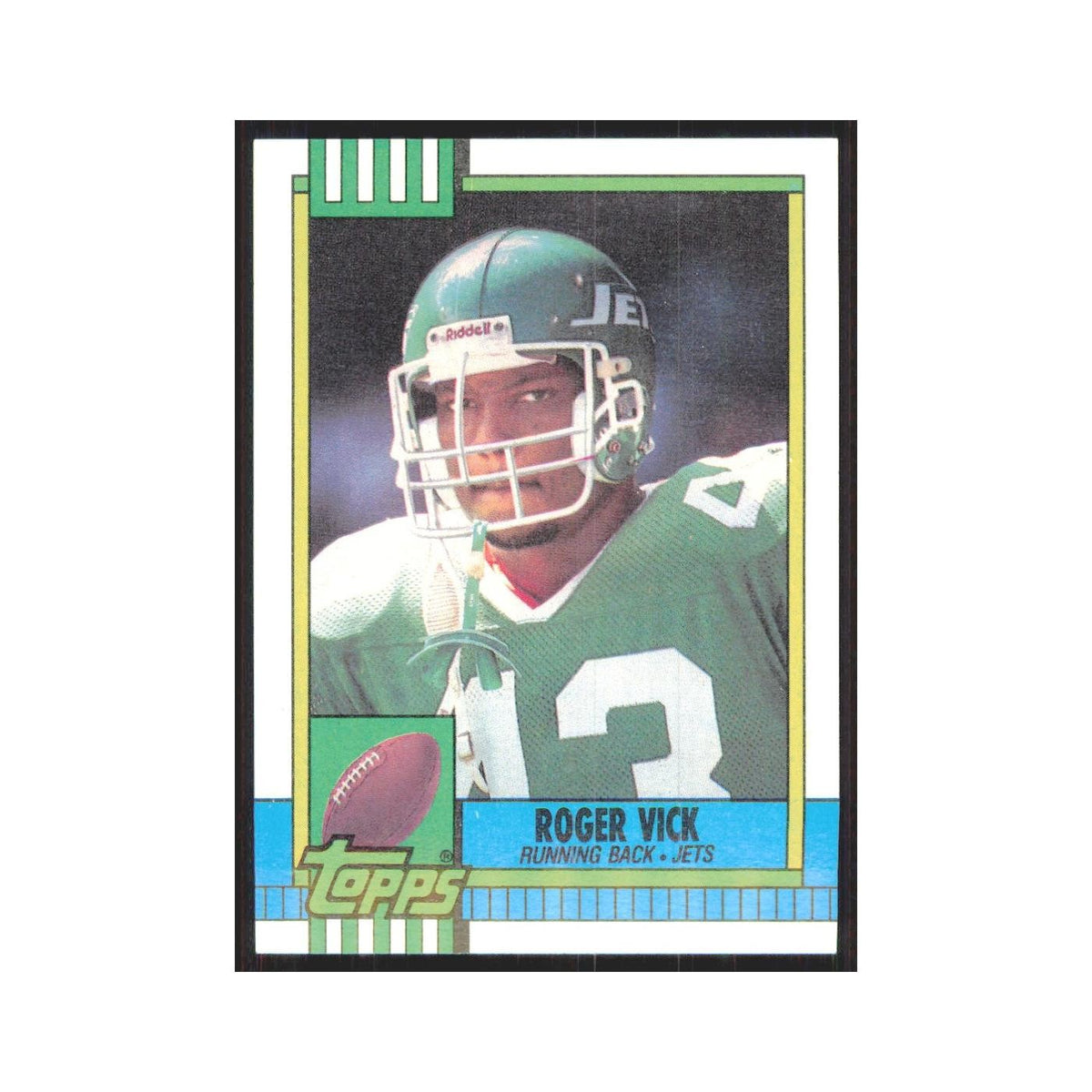 1990 Topps Roger Vick Jets #456