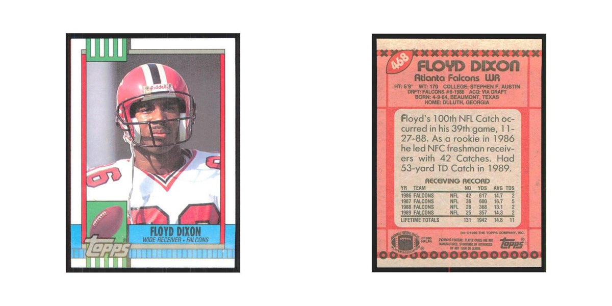 1990 Topps Floyd Dixon Falcons #468