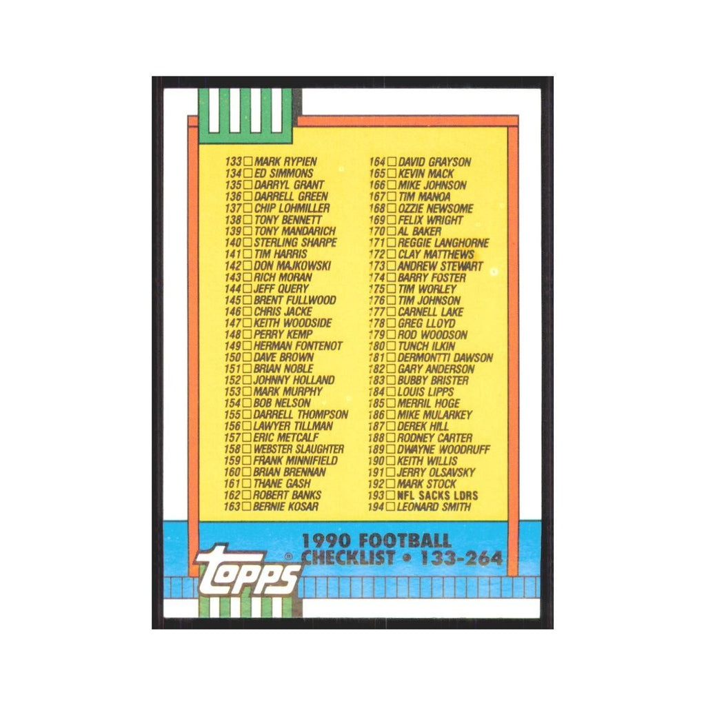 1990 Topps Checklist #498