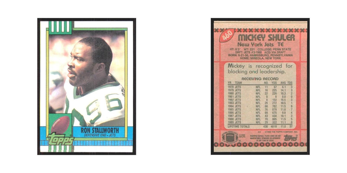 1990 Topps Mickey Shuler Jets #460