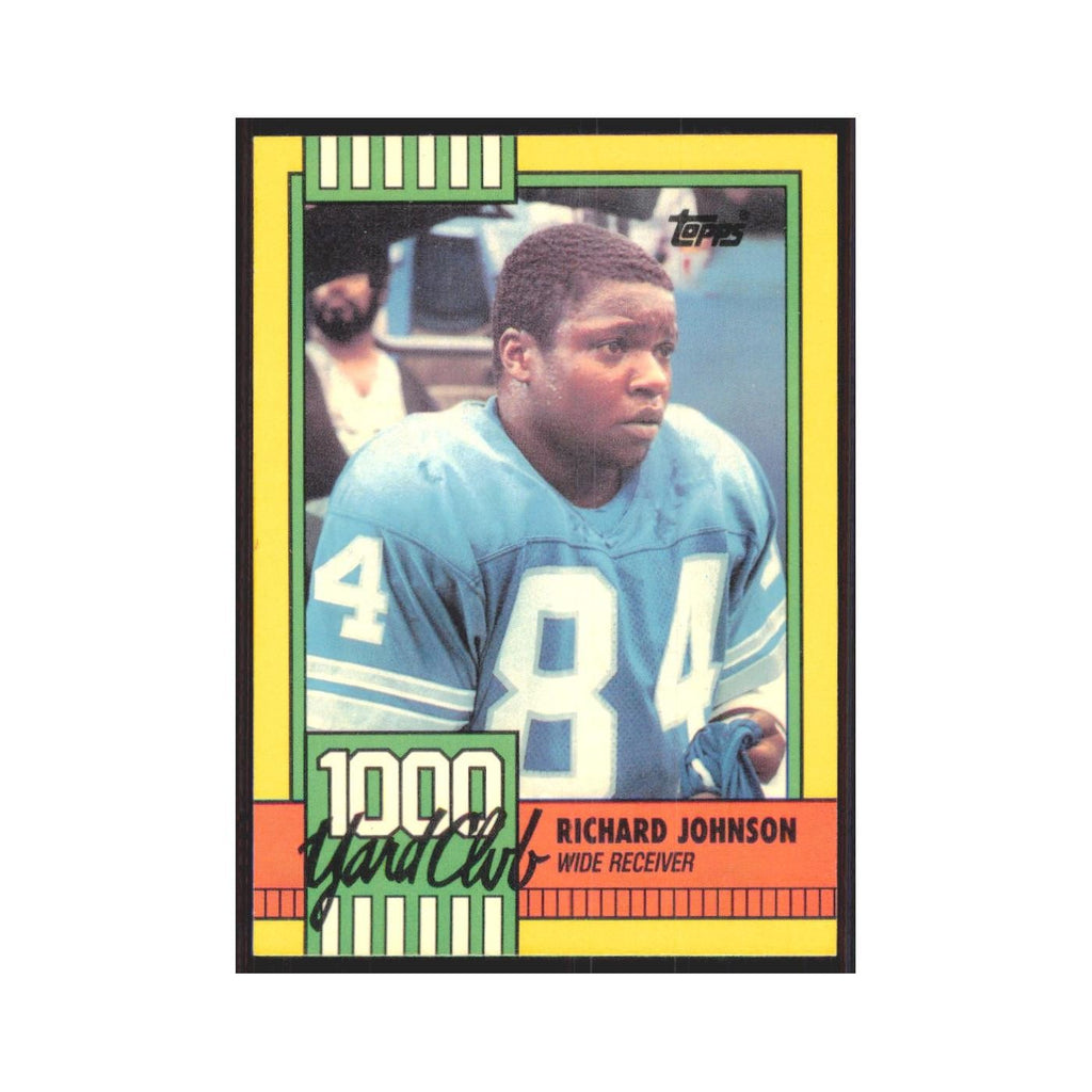 1990 Topps 1000 Yard Club Richard Johnson Lions #22