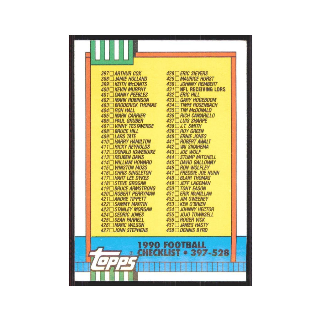 1990 Topps Checklist #500