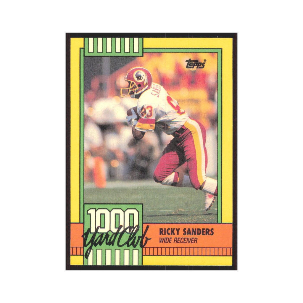 1990 Topps 1000 Yard Club Ricky Sanders Redskins #19