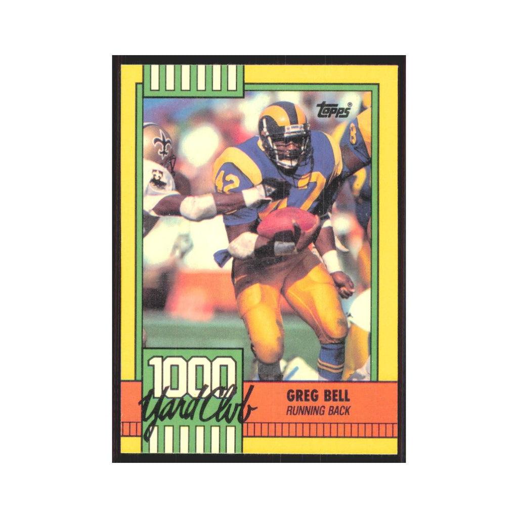1990 Topps 1000 Yard Club Greg Bell Rams #20