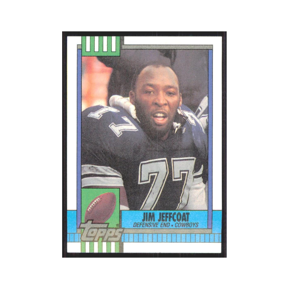 1990 Topps Jim Jeffcoat Cowboys #491