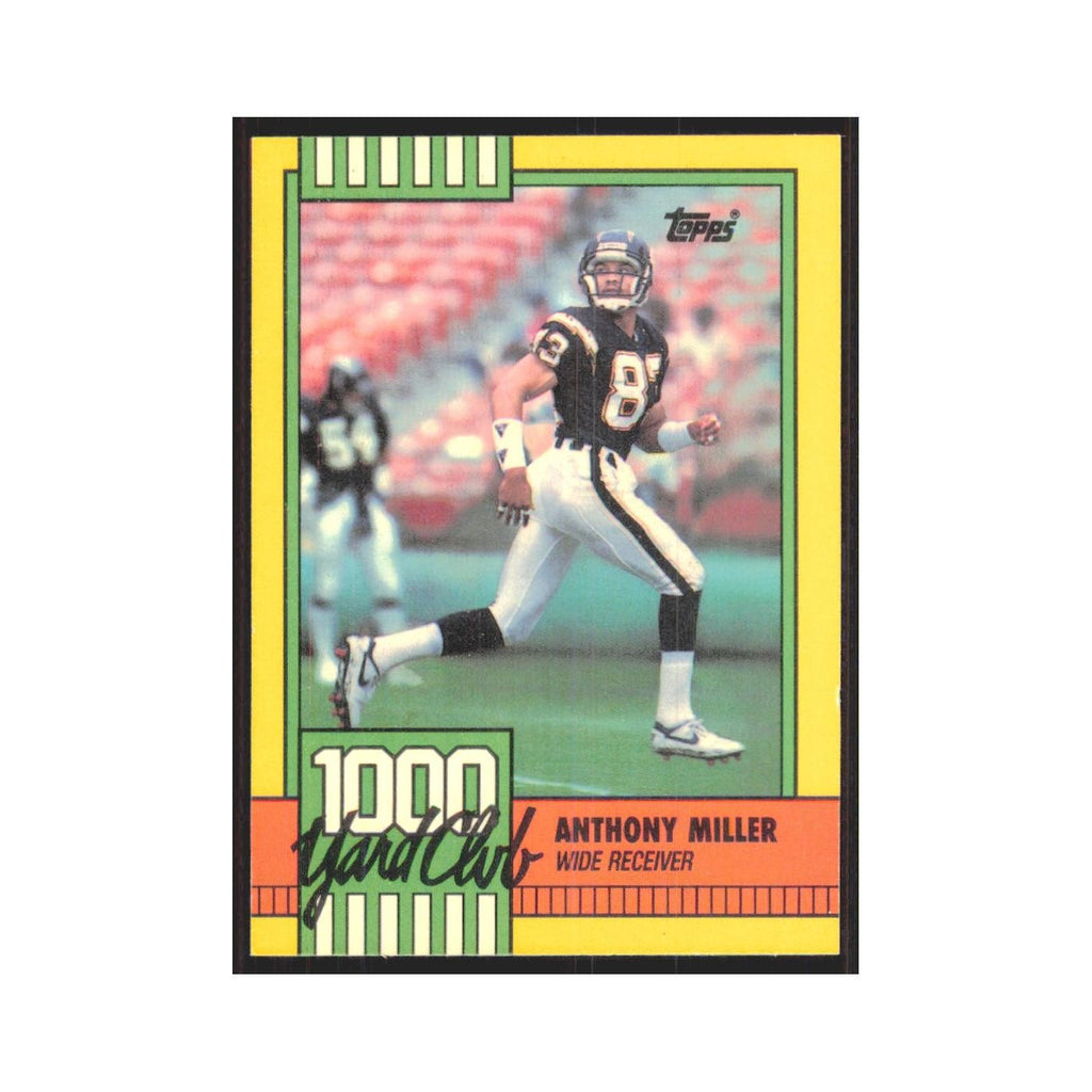 1990 Topps 1000 Yard Club Anthony Miller San Diego Chargers #10