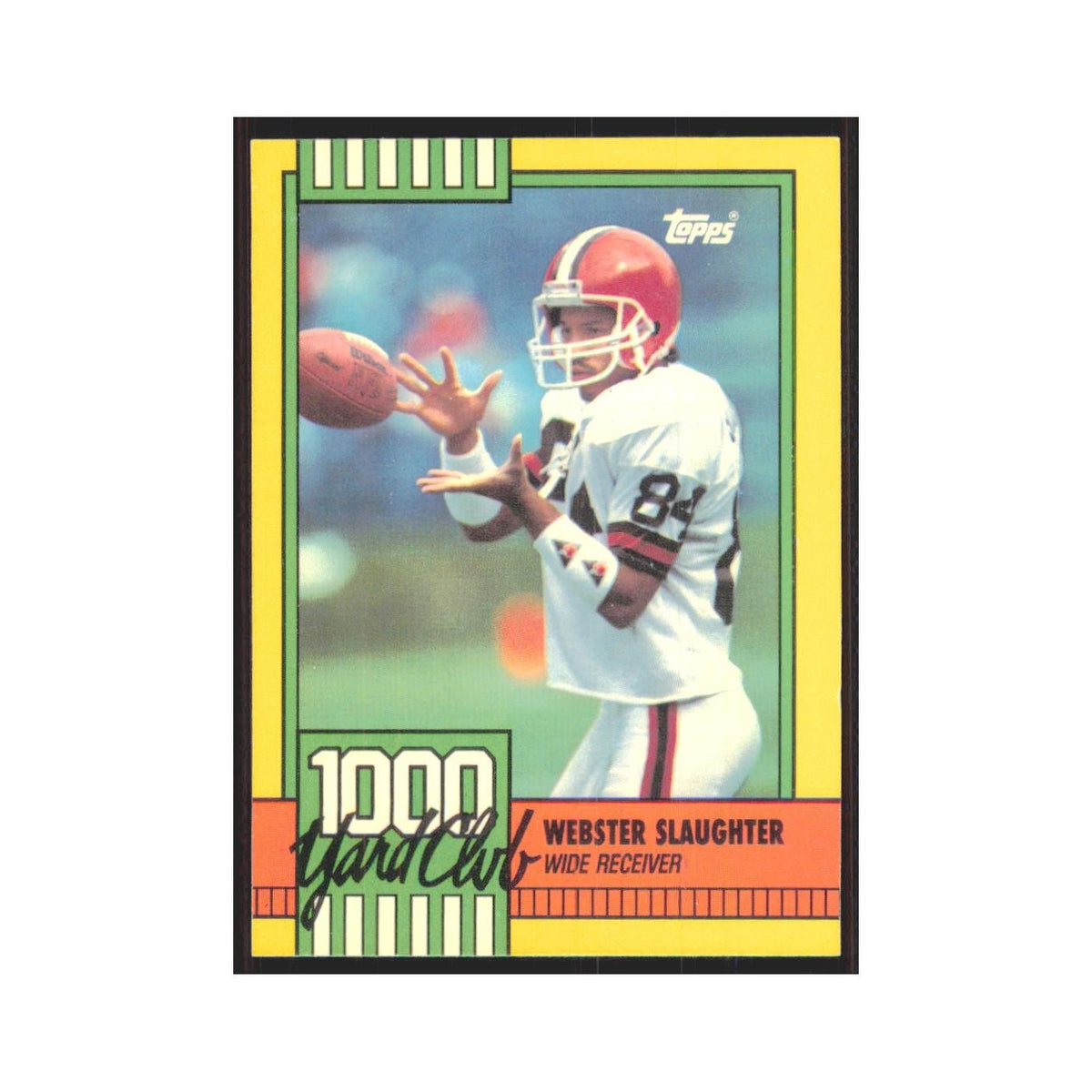 1990 Topps 1000 Yard Club Webster Slaughter Browns #13