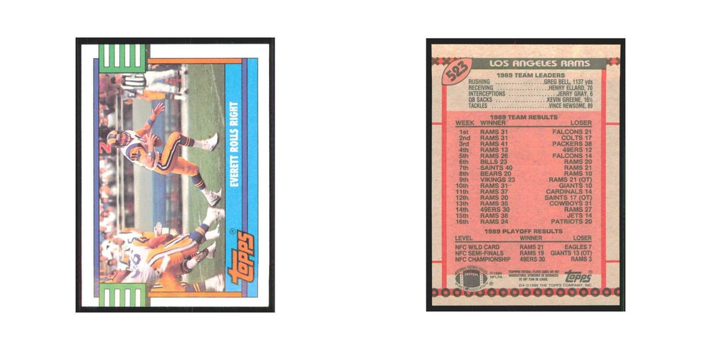 1990 Topps Jim Everett Rams #523