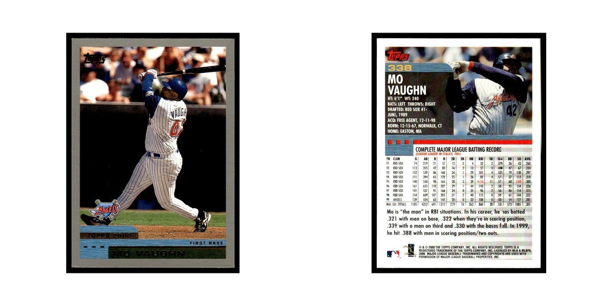 Mo Vaughn 2000 Topps #338 Anaheim Angels Baseball Card NM