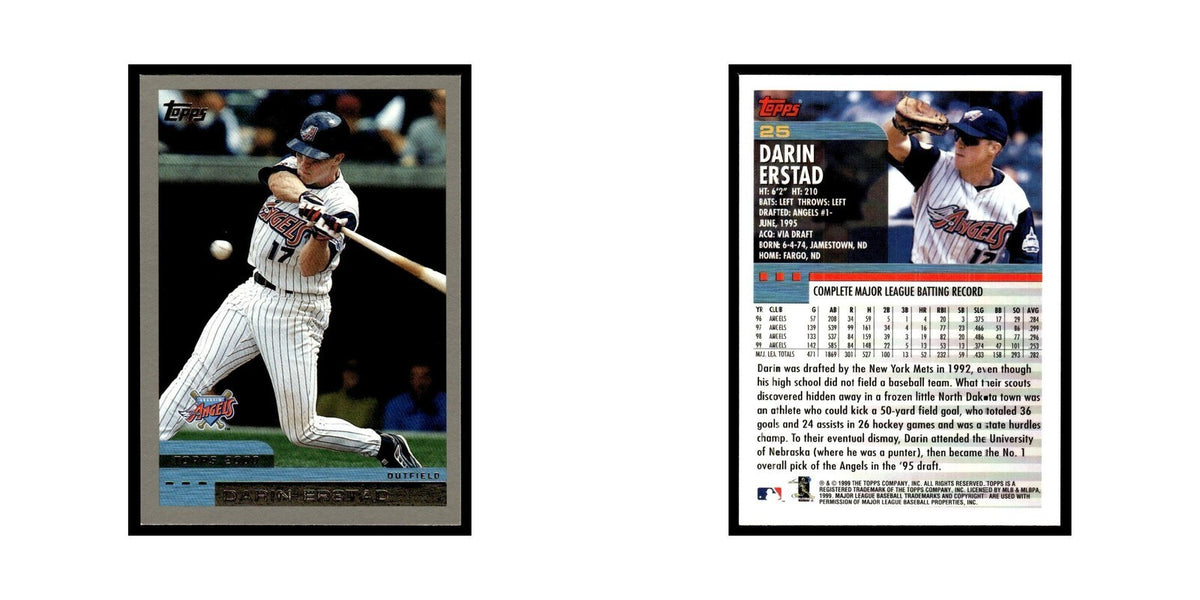 Darin Erstad 2000 Topps #25 Anaheim Angels Baseball Card NM