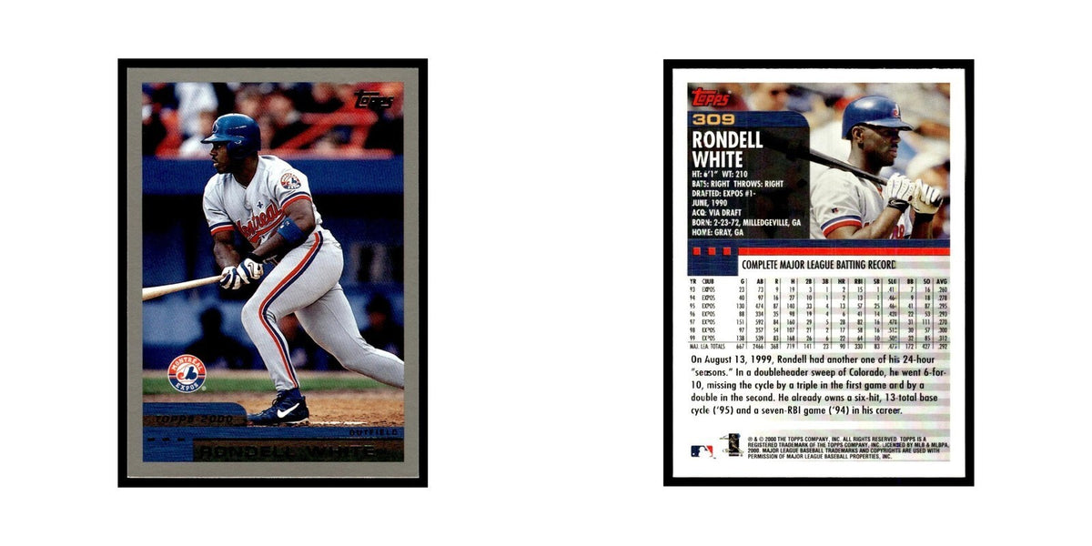 Rondell White 2000 Topps #309 Montreal Expos Baseball Card NM