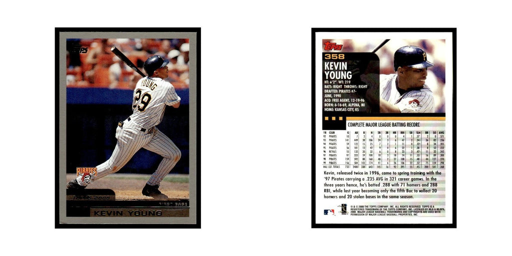 Kevin Young 2000 Topps #358 Pittsburgh Pirates Baseball Card NM