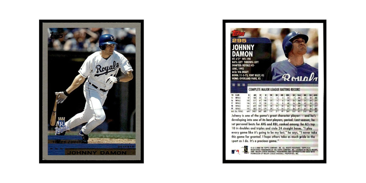 Johnny Damon 2000 Topps #295 Kansas City Royals Baseball Card NM