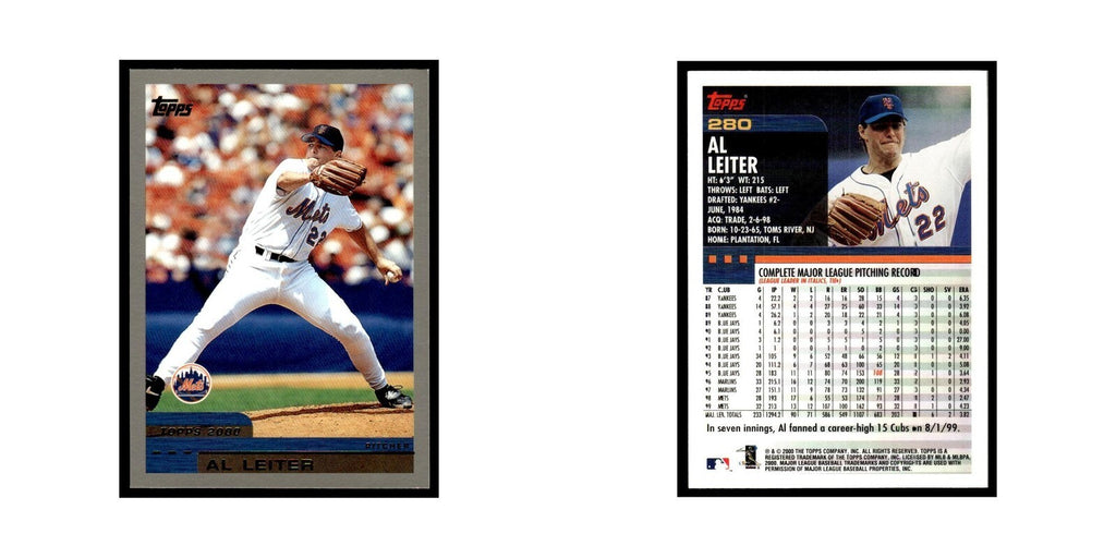 Al Leiter 2000 Topps #280 New York Mets Baseball Card NM