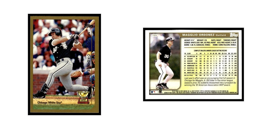Magglio Ordonez 1999 Topps #155 Chicago White Sox Baseball Card NM