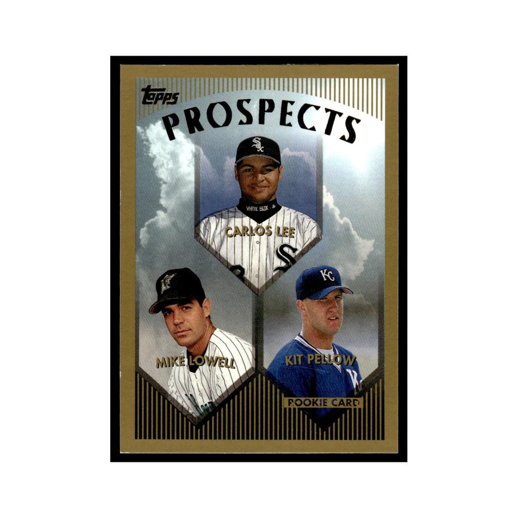 Carlos Lee Mike Lowell Kit Pellow Rookie 1999 Topps #425 Baseball Card NM