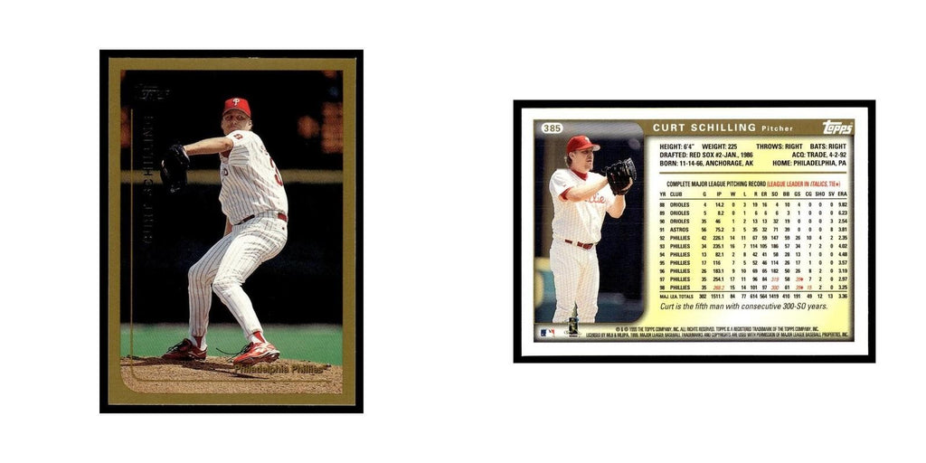 Curt Schilling 1999 Topps #385 Philadelphia Phillies Baseball Card NM