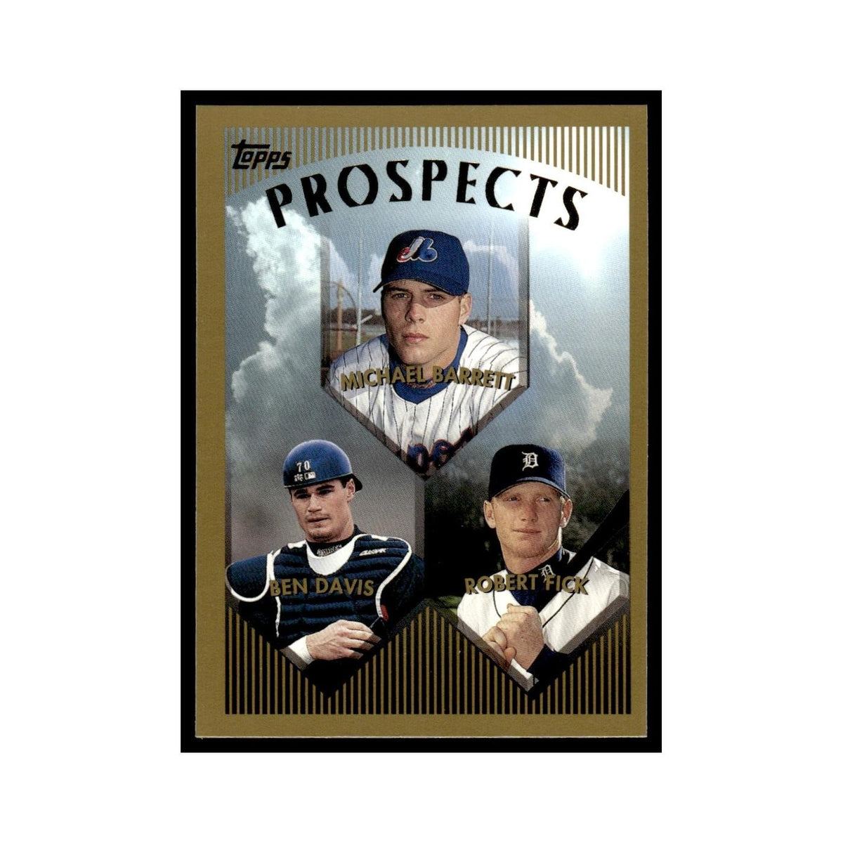 Michael Barrett Ben Davis Robert Fick 1999 Topps #208 Baseball Card NM