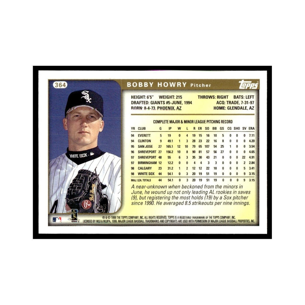 Bobby Howry 1999 Topps #364 Chicago White Sox Baseball Card NM
