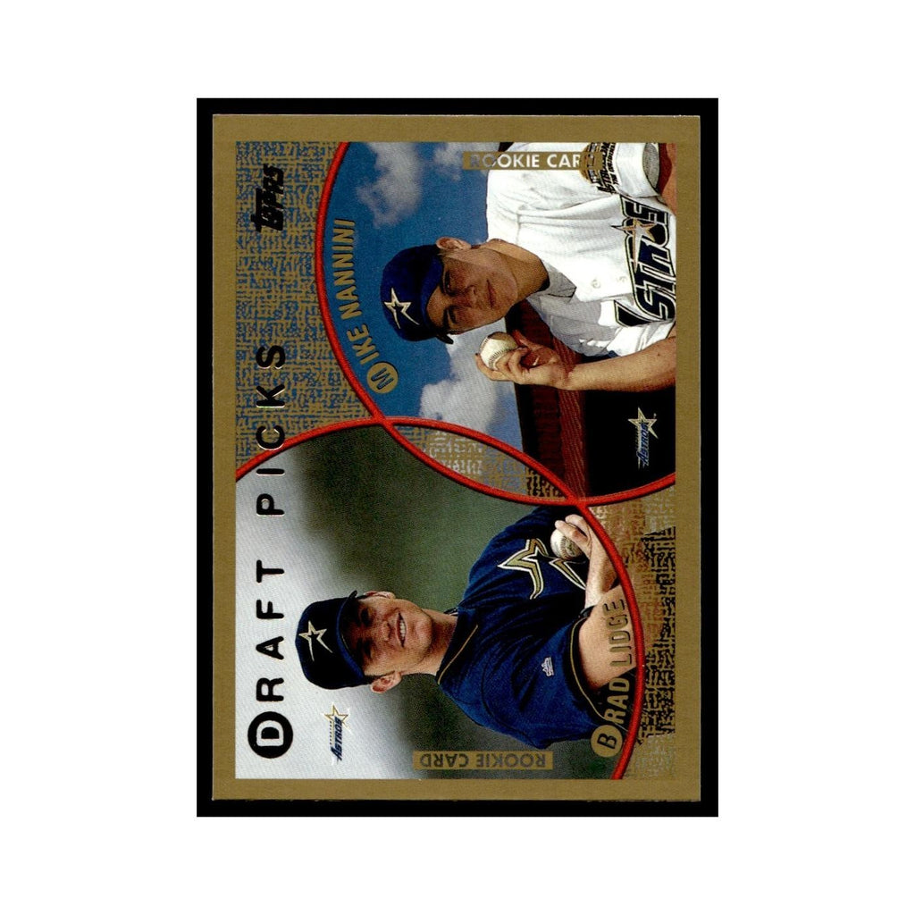 Brad Lidge Mike Nannini Rookie 1999 Topps #441 Houston Astros Baseball Card NM