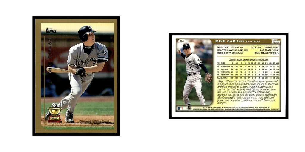 Mike Caruso 1999 Topps #84 Chicago White Sox Baseball Card NM