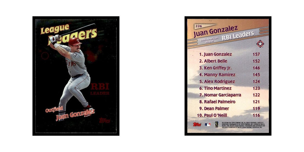 Juan Gonzalez 1999 Topps #226 Texas Rangers Baseball Card NM