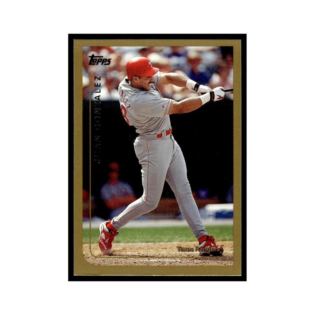 Juan Gonzalez 1999 Topps #50 Texas Rangers Baseball Card NM