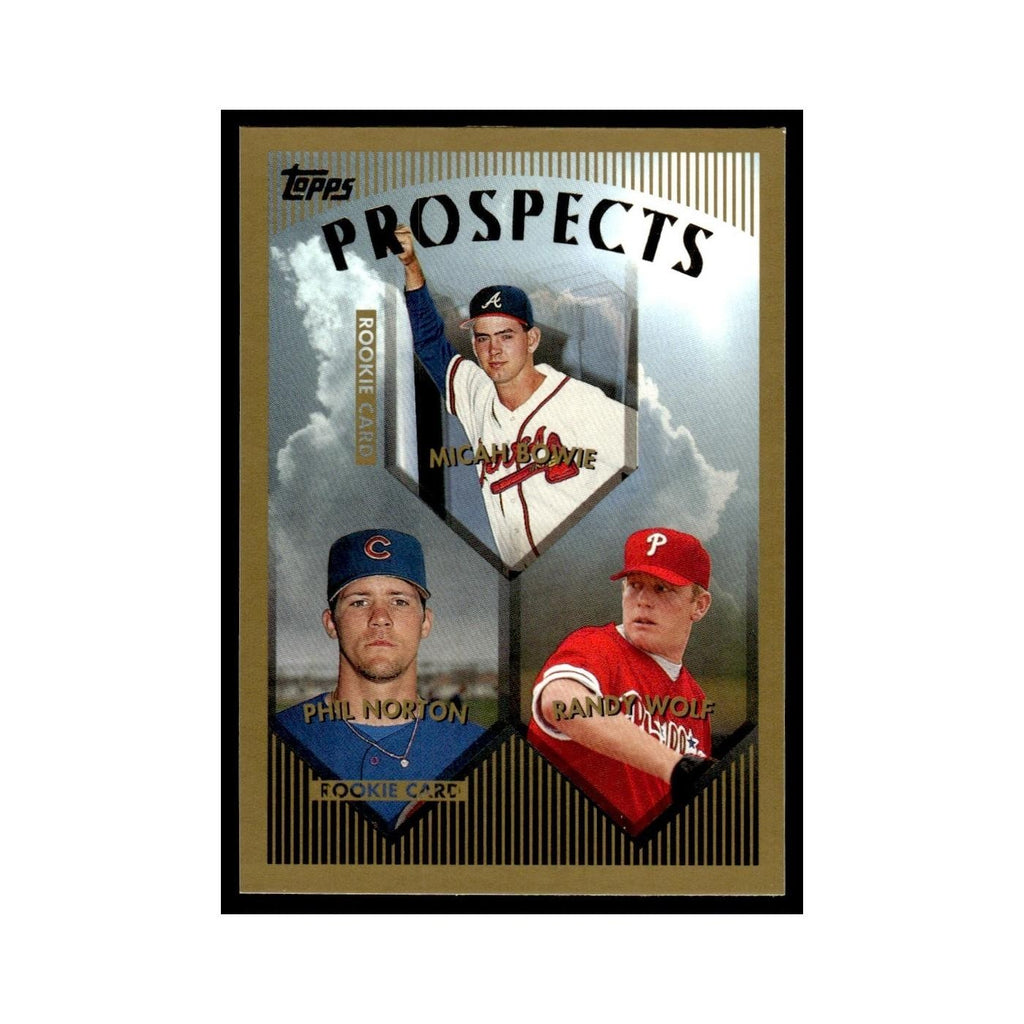 Micah Bowie Phil Norton Randy Wolf Rookie 1999 Topps #428 Baseball Card NM