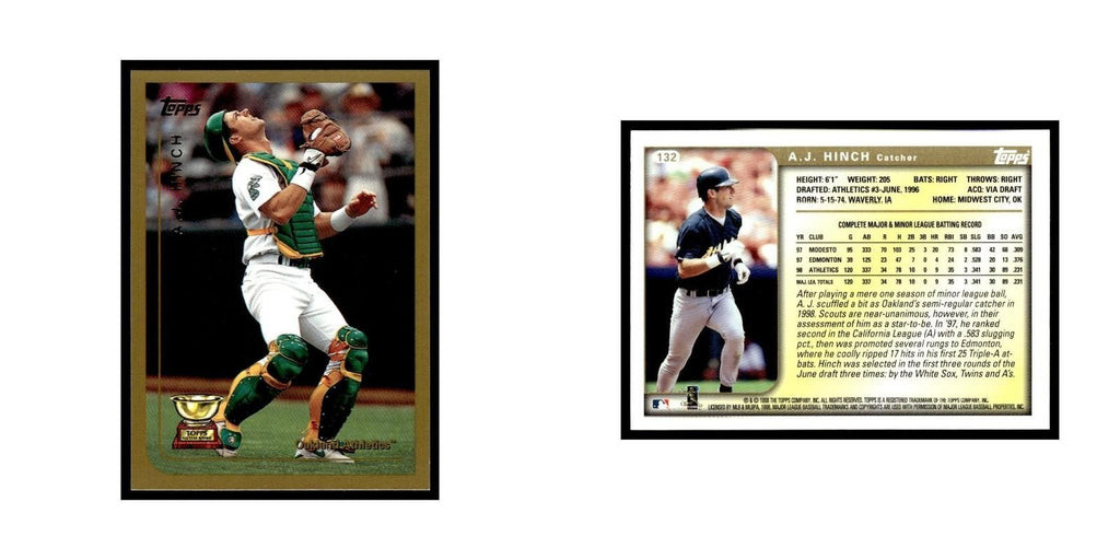 A.J. Hinch 1999 Topps #132 Oakland Athletics Baseball Card NM
