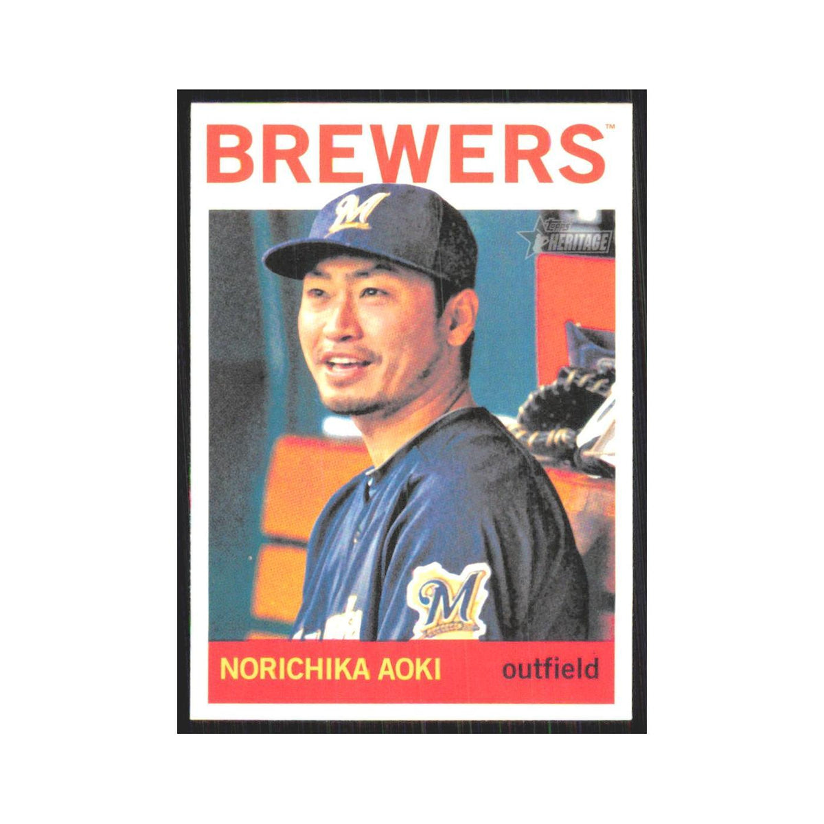 2013 Topps Heritage Norichika Aoki Brewers #29
