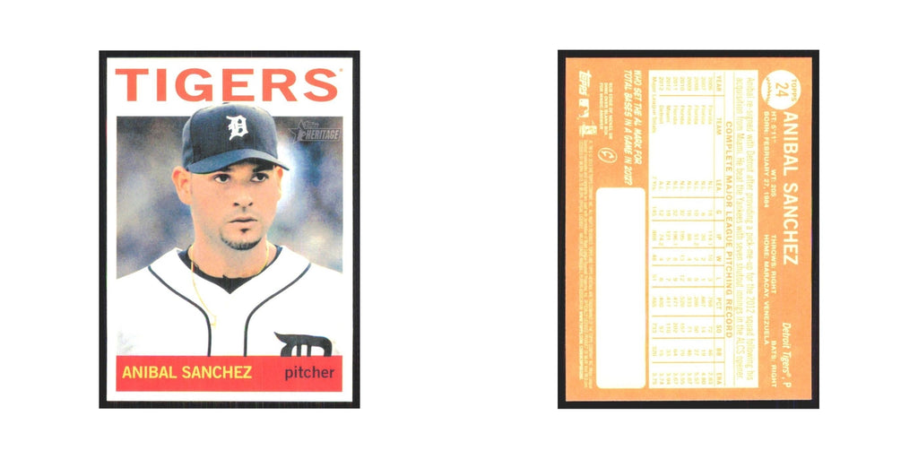 2013 Topps Heritage Anibal Sanchez Tigers #24