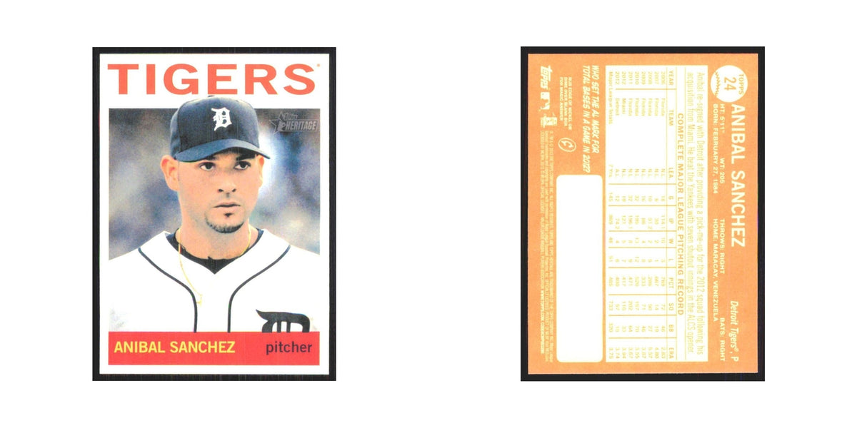 2013 Topps Heritage Anibal Sanchez Tigers #24