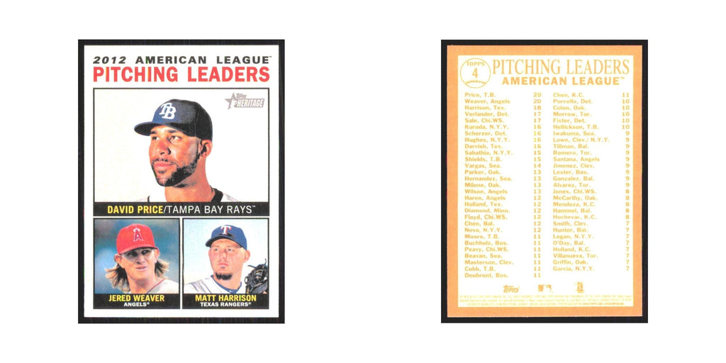 2013 David Price/Jered Weaver/Matt Harrison Tampa Bay Rays/Los Angeles Angels/Te