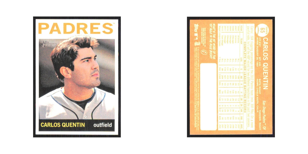 2013 Topps Heritage Carlos Quentin Padres #65