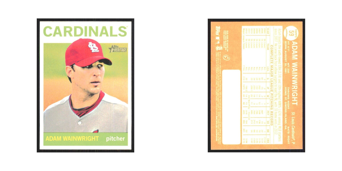 2013 Topps Heritage Adam Wainwright Cardinals #59
