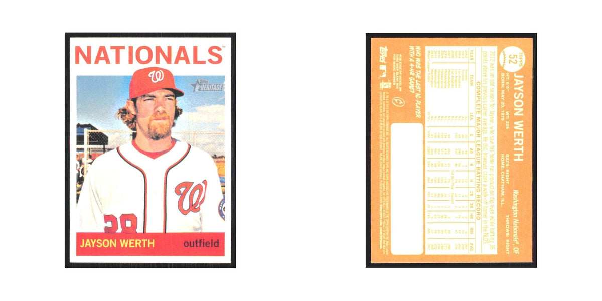2013 Topps Heritage Jayson Werth Nationals #52