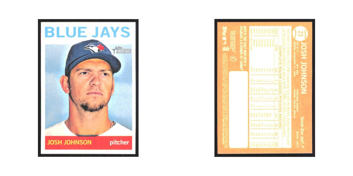 2013 Topps Heritage Josh Johnson Blue Jays #23