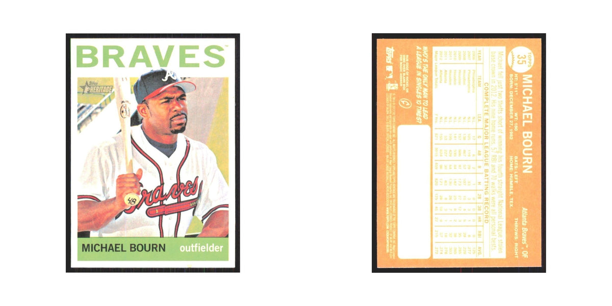 2013 Topps Heritage Michael Bourn Braves #35
