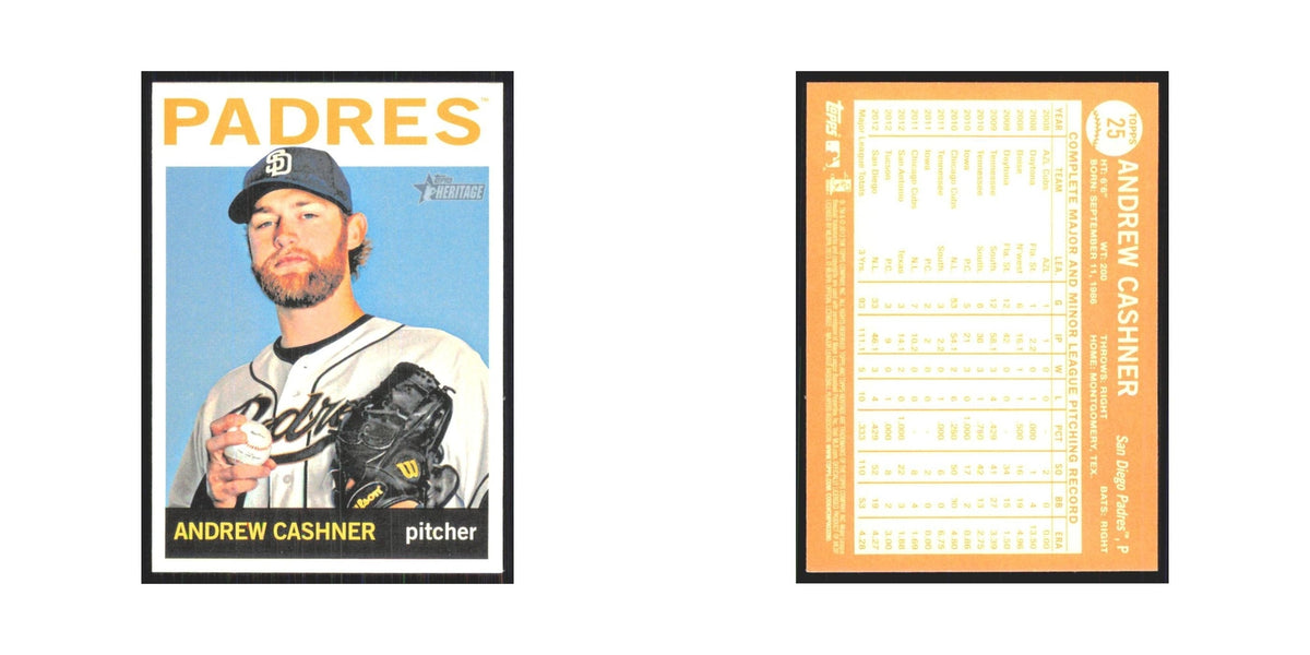 2013 Topps Heritage Andrew Cashner Padres #25