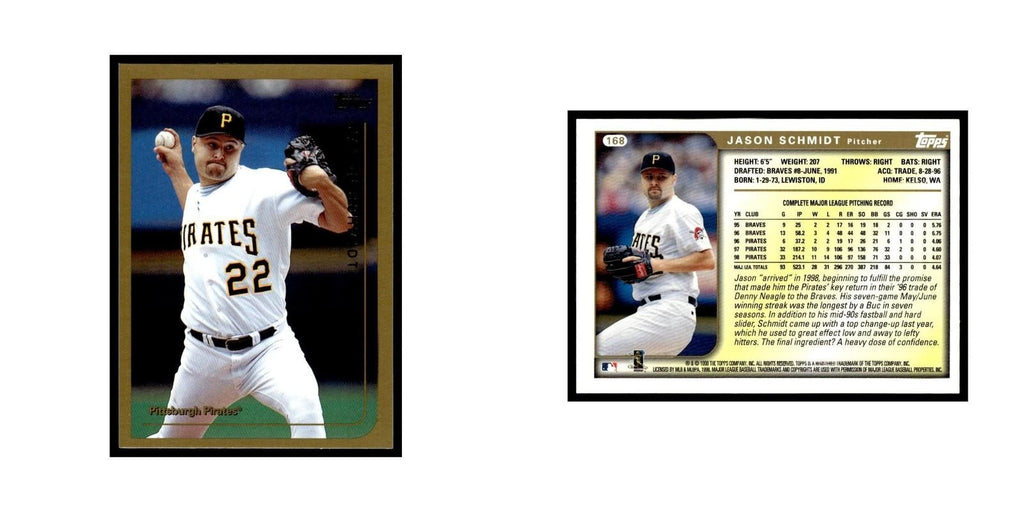 Jason Schmidt 1999 Topps #168 Pittsburgh Pirates Baseball Card NM