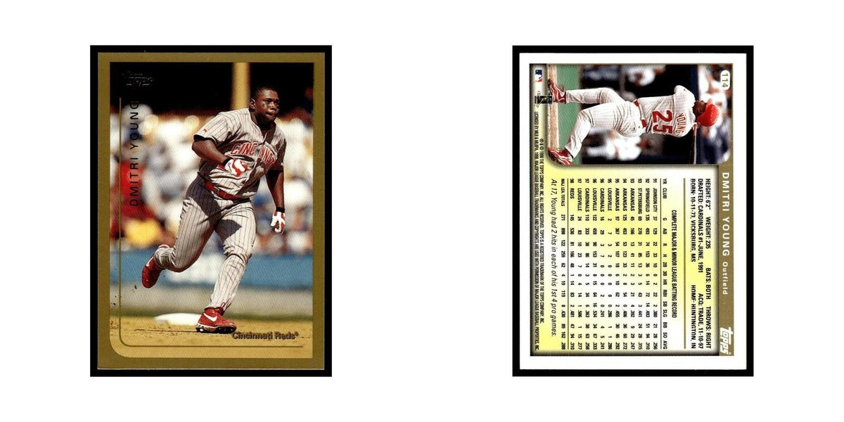Dmitri Young 1999 Topps #114 Cincinnati Reds Baseball Card NM