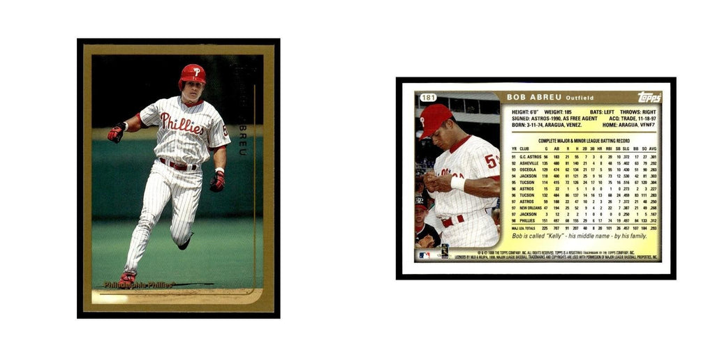 Bobby Abreu 1999 Topps #181 Philadelphia Phillies Baseball Card NM