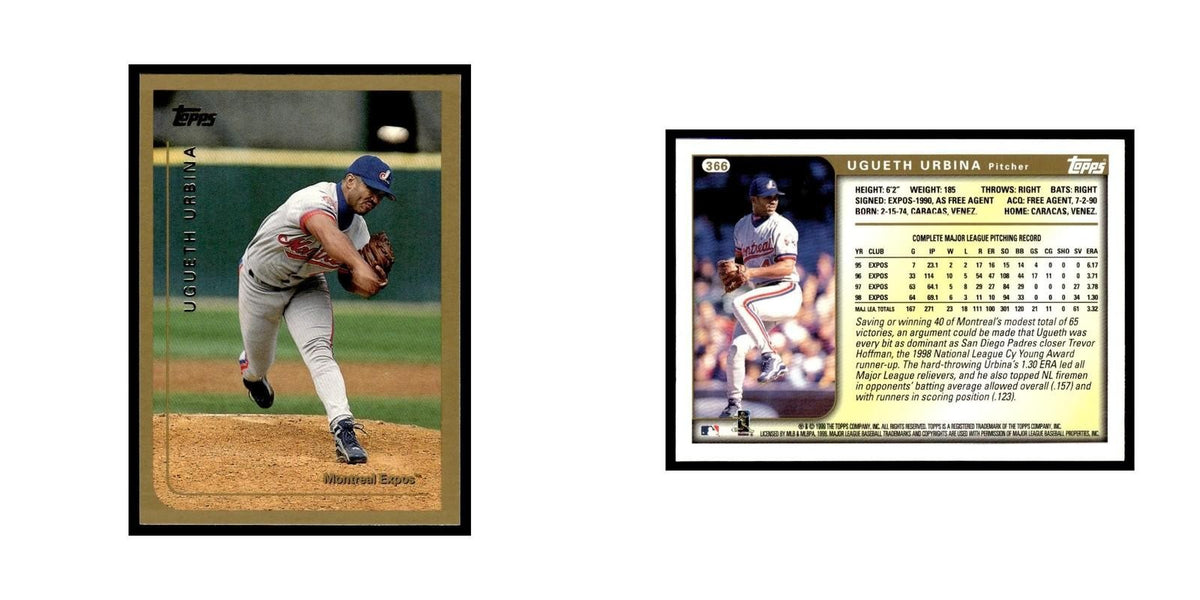 Ugueth Urbina 1999 Topps #366 Montreal Expos Baseball Card NM