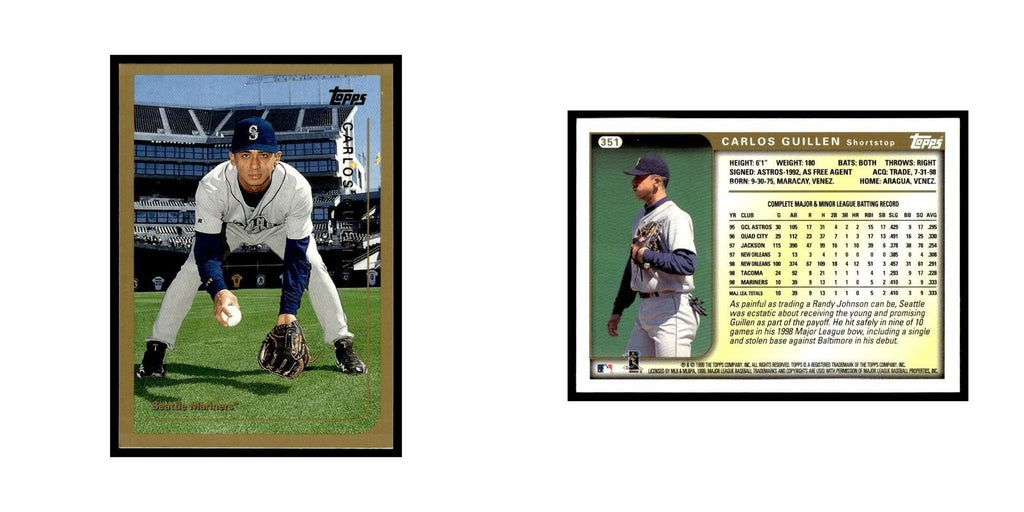 Carlos Guillen 1999 Topps #351 Seattle Mariners Baseball Card NM