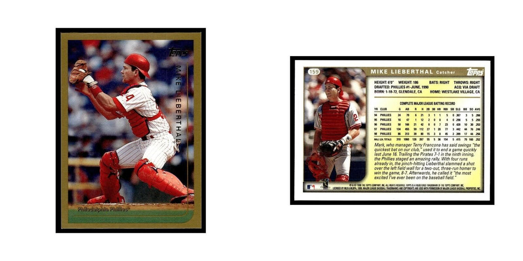 Mike Lieberthal 1999 Topps #159 Philadelphia Phillies Baseball Card NM
