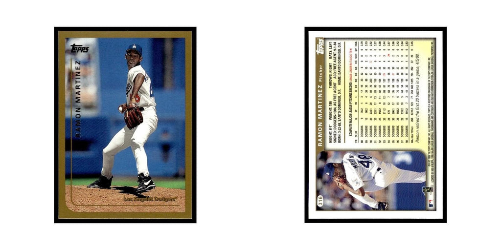 Ramon Martinez 1999 Topps #316 Los Angeles Dodgers Baseball Card NM