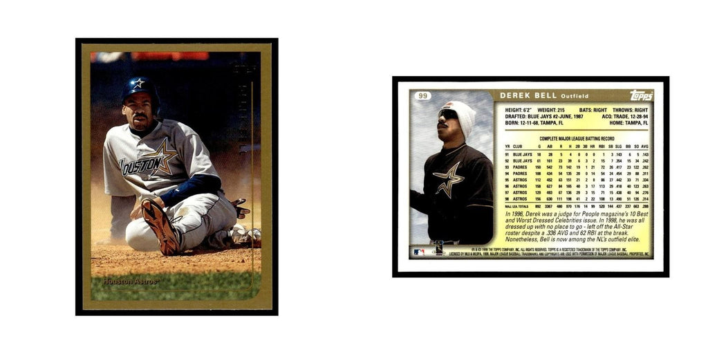 Derek Bell 1999 Topps #99 Houston Astros Baseball Card NM
