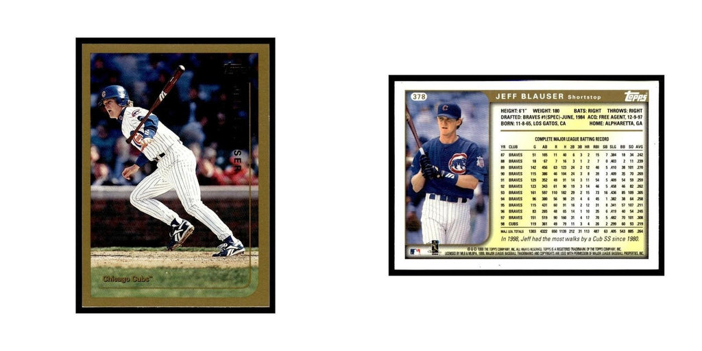 Jeff Blauser 1999 Topps #378 Chicago Cubs Baseball Card NM